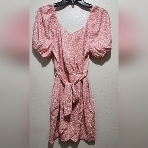 Women's Floral Pink Dress Size S